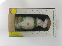 Vintage Great Western Trading Easter Baby Bunny Porcelain Bell New in Box U77/15