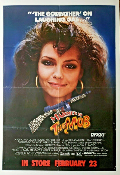 1989 Married to the Mob Original Movie Poster Orion Pictures 201
