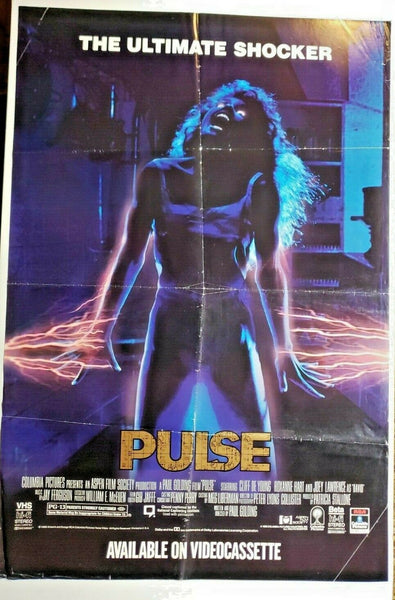 1988 Pulse Original Movie Poster Sci-fi horror Columbia Pictures 214