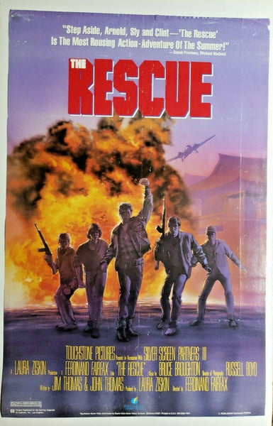 1988 The Rescue Original Movie Poster Touchstone Picture 188