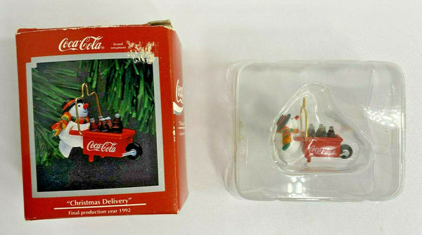 1992 Enesco Coca-Cola "Christmas Delivery" Ornament U72/8823