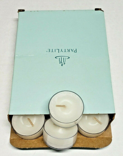 Partylite Tealights 12 Candles NOS "White Lily" P1F/V04150