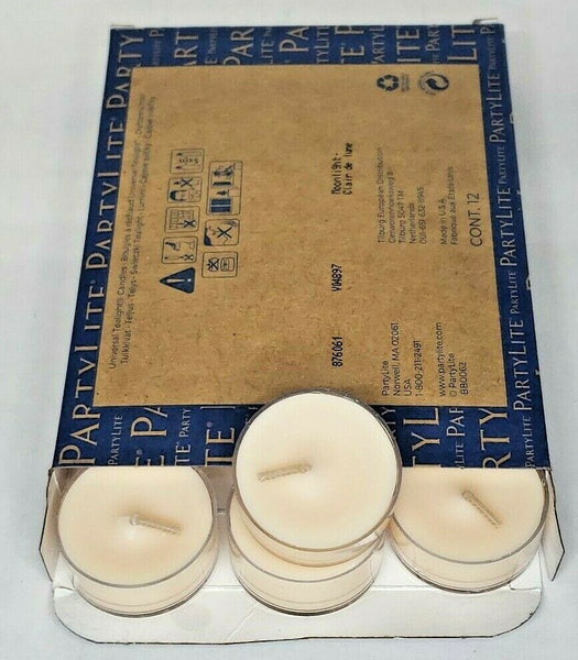 Partylite Tealights 12 Candles NOS " Moonlight " P1E/V04897