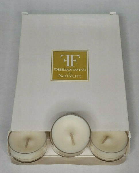 Partylite Tealights 12 Candles NOS " Flirt Forbidden Fantasy " P1E/V04805