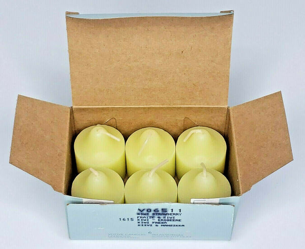 Partylite 6 Votives New Box Kiwi Strawberry P1D/V06511