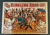 1960 Ringling Bros Circus World Museum Old Clown Poster WS