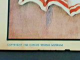 1960 Ringling Bros Circus World Museum Old Clown Poster WS