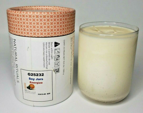 PartyLite Natural Rituals Aromatherapy Soy Candle Energize Grapefruit P3G/G25232