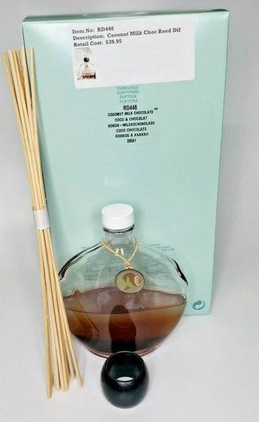 Partylite Reed Tri-Glo Diffuser New Box Coconut Milk Chocolate  P3D/RD448