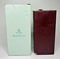 PartyLite 3 x 6 Square Pillar Candle New Box Raspberry P4E/K0628