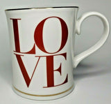 Hallmark Love Mug Letters With Gold Trim U80