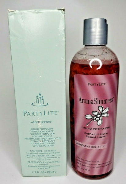 PartyLite Aromasimmers New Box Liquid Potpourri Cranberry Delight P3J/Z25231