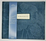 Hallmark Guest Book Blue Flocked U82