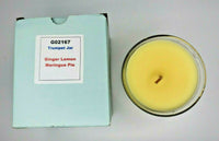 PartyLite Best Burn Trumpet Jar Candle 6.7oz NIB Ginger Lemon P5A/02167