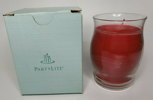 PartyLite Barrel Glass Jar Candle 11oz Country Apple P5E/G11203