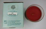 PartyLite Barrel Glass Jar Candle 11oz Holiday Charm P5E/G11207