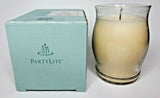 PartyLite Barrel Glass Jar Candle 11oz Pure Vanilla Creme P5E/G11179