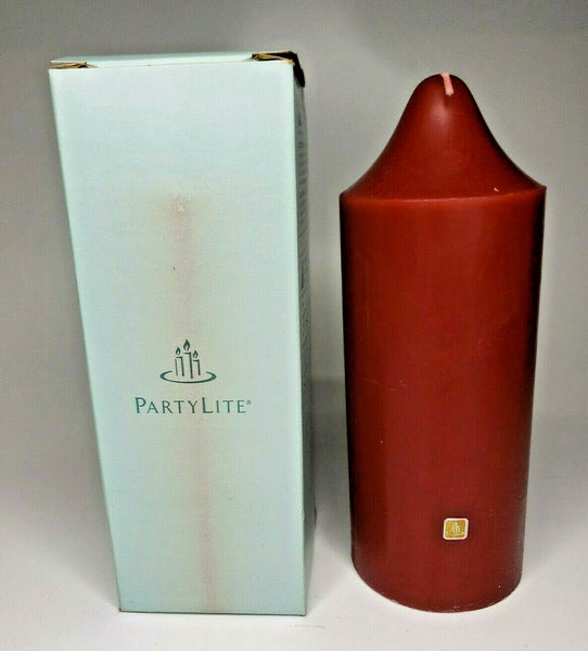 PartyLite 3 x 7 Bell Top Pillar Candle New Box  Cranberry  P6B/S3723