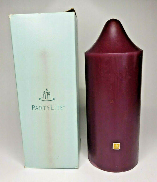 PartyLite 3 x 7 Bell Top Pillar Candle New Box  Mulberry  P6B/S3729