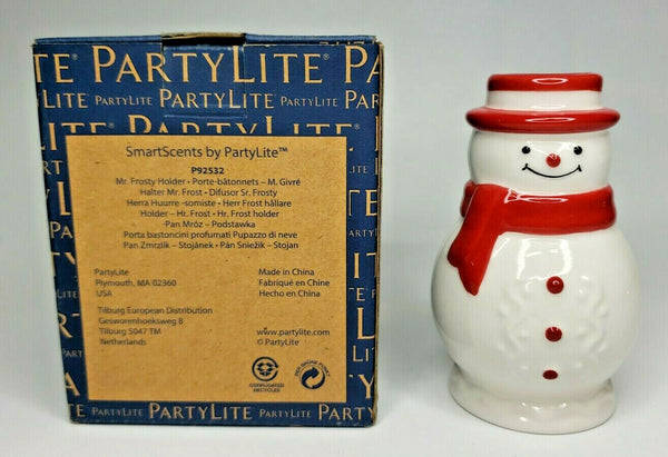 PartyLite Mr Frosty Snowman Holder Smart Scents Holder New in Box P7A/P92532