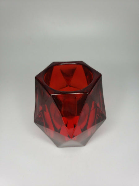 PartyLite Ruby Red Dazzle Votive Holder New No Box Single Holder P18C/ P92494