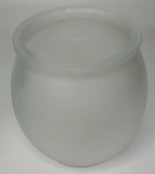 PartyLite Savannah Sunrise Frosted Glass Globe Candle Holder NIB P8C/P8756G