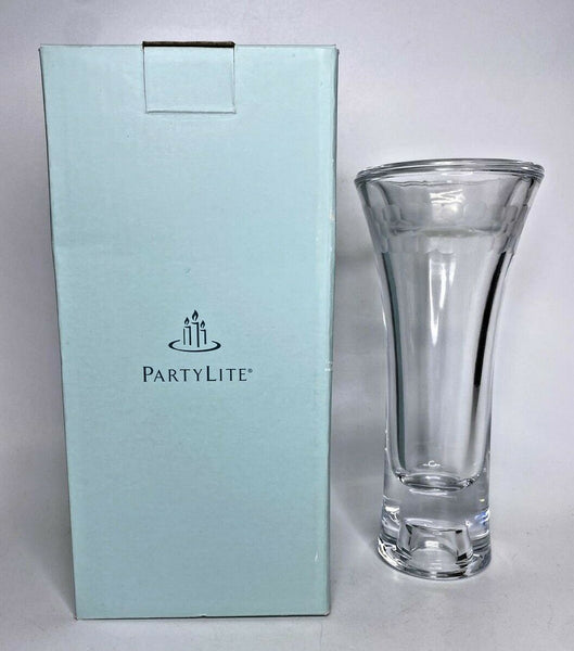 PartyLite Clarity 7” Taper/Tealight Holder Retired NIB P11B/P9221