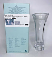 PartyLite Clarity 7” Taper/Tealight Holder Retired NIB P11B/P9221