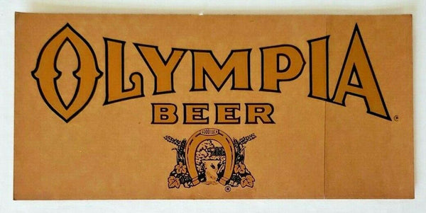 1970's Olympia Beer Sticker Decal Old Store Display Tumwater, WA 7.5 X 3.5 S30