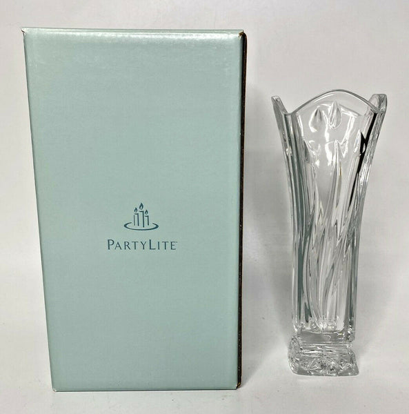 Partylite Signature Crystal Bud Vase Retired NIB P14B/P7056