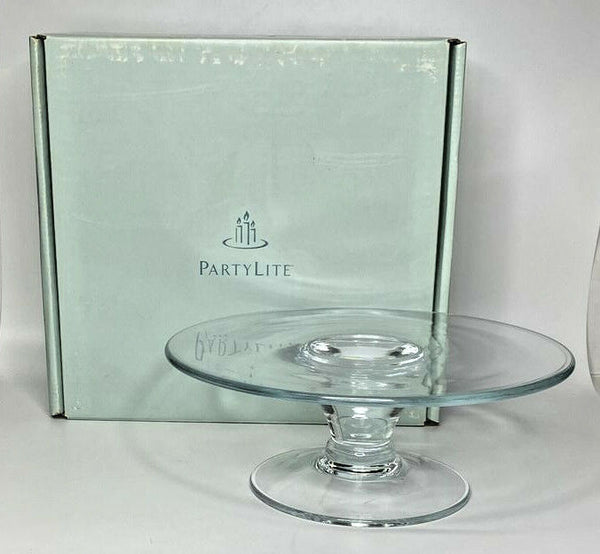 PartyLite Studio Glass 3-Wick Candle Holder Retired NIB P17A/P8076