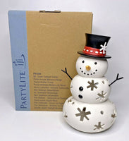 PartyLite Mr. Snow Tealight Holder Rare Retired NIB P29A/P91250