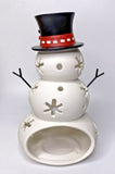 PartyLite Mr. Snow Tealight Holder Rare Retired NIB P29A/P91250