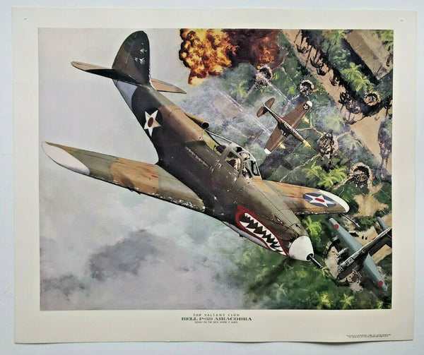 1986-The Valiant Clan Bell P-39 Airacobra Poster/Lithograph Print