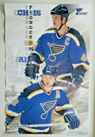 Vintage 2000 Chris Pronger Al Macinnis St. Louis Blues Poster  34" X 22" 217