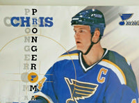 Vintage 2000 Chris Pronger Al Macinnis St. Louis Blues Poster  34" X 22" 217