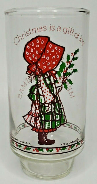 Vintage Coke Holly Hobbie Limited Edition Christmas Glass American Greetings