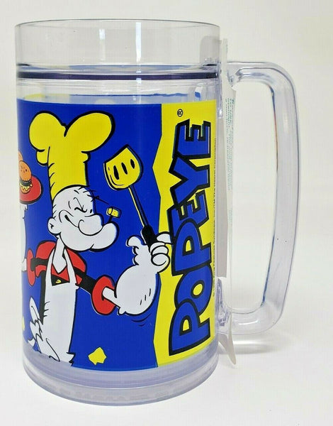 1998 MGM Grand Hotel Popeye BBQ Thermofreeze Mug Brand New U156