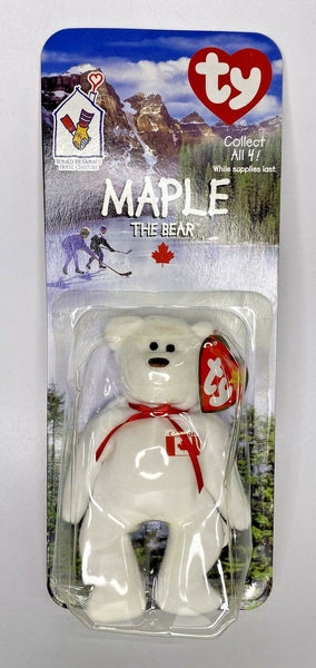 1999 Ty McDonalds Beanie Baby Legends "Maple" Retired Canadian Bear BB20