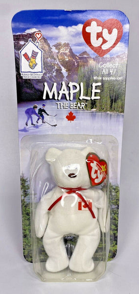 2000 Ty McDonalds Beanie Baby Legends "Maple" Retired Canadian Bear BB12