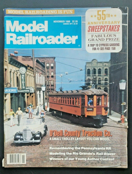 Model Railroader Magazine November 1988 Small Trolley U88