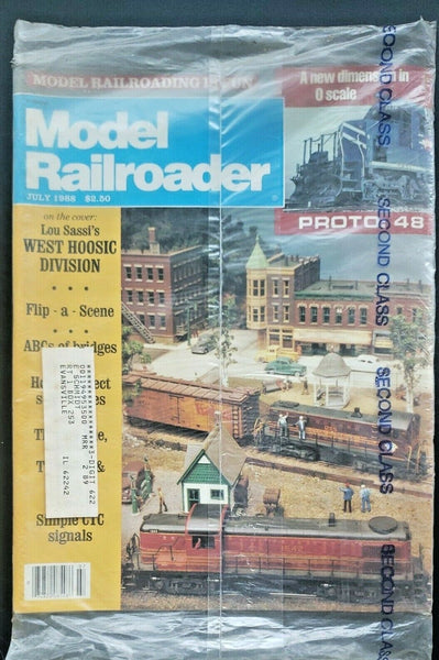 Model Railroader Magazine July 1988 Lou Sassi's West Hoosic Div. New Sealed U88