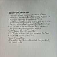 1989 Busch Beer Terry Bradshaw Football #12 Pittsburgh Steelers Poster 184