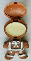 Avon Gingerbread Man Fragrance Glace Pin Lapel Brooch 1972 Vtg  Christmas A1/6