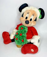 Disney Christmas Minnie Mouse Light Up Music & Motion Plush Toy Decoration BB15