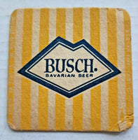 Vintage Busch Beer Coasters Bavarian Beer L.A. CA  / Tampa FL3.3/8" SQ PB175