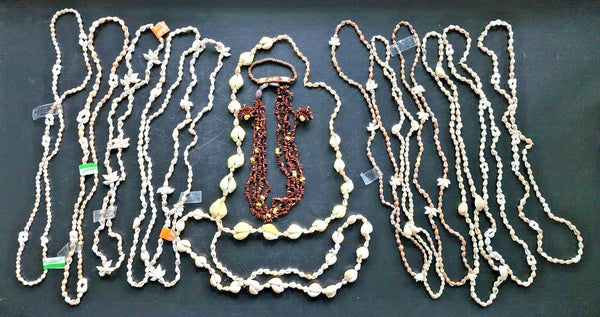 Shell Necklaces Lot of 16 Pieces Total Pair earring 1 Bracelet Hilo Hattie&More