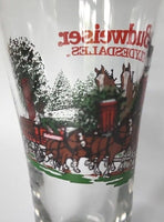 1991 Budweiser Clydesdales Pilsner Beer Glass Barware Man Cave 12oz U94