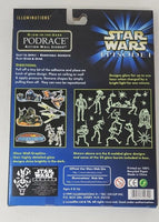 1999 Star Wars Episode 1 Illuminations Glow In The Dark Podrace Wall Scenes SW2