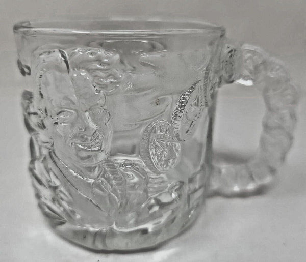 1995 Mcdonald's Two Faces Batman Forever DC Comics Clear Glass Cup Mug W4